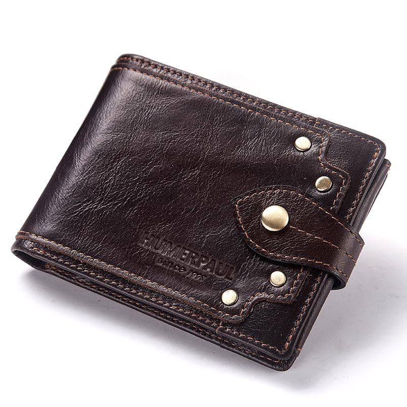 Men's Genuine Leather Wallet Multi-Card
