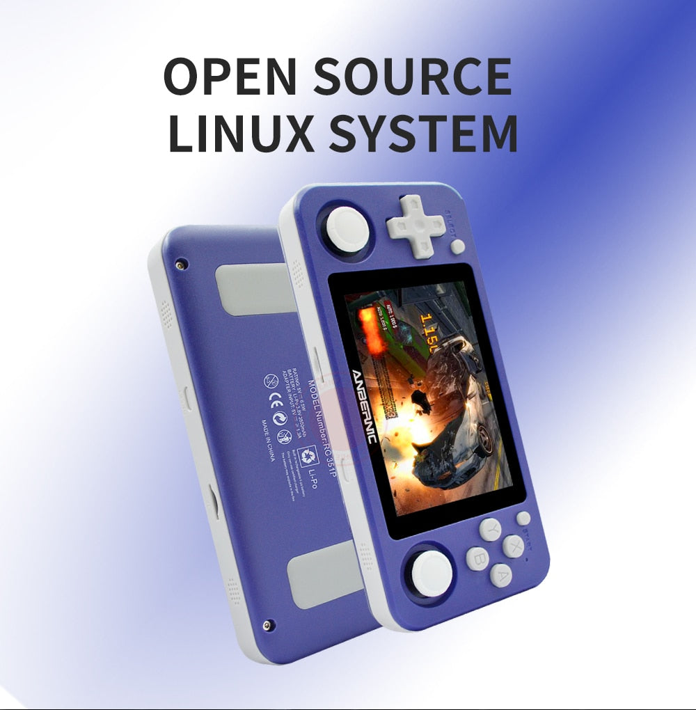 RG351P ANBERNIC Retro Game PS1 RK3326 64G Open Source System 3.5 inch IPS Screen Portable Handheld Game Console RG351gift 2400