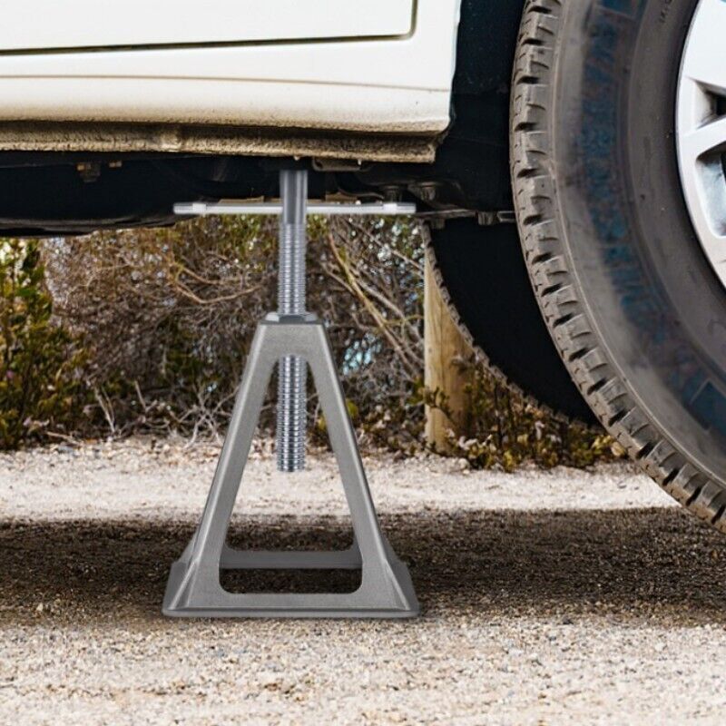 4 X Aluminium Stabilising Jack Stands Adjustable Axle Levelling Caravan Trailer