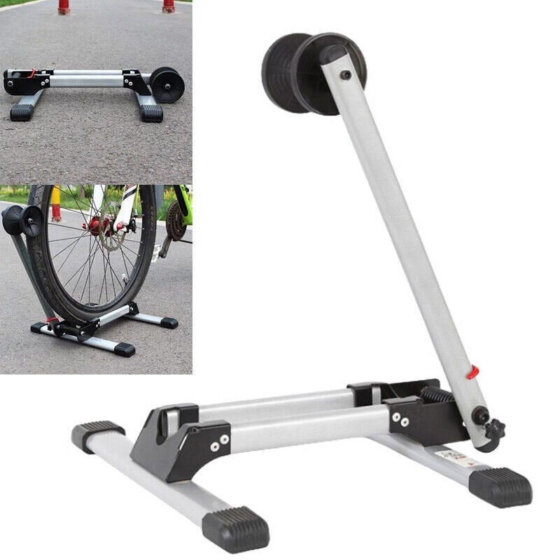 Folding BIKE STAND Portable Bicycle Floor Ground Parking Holder Storage Rack H