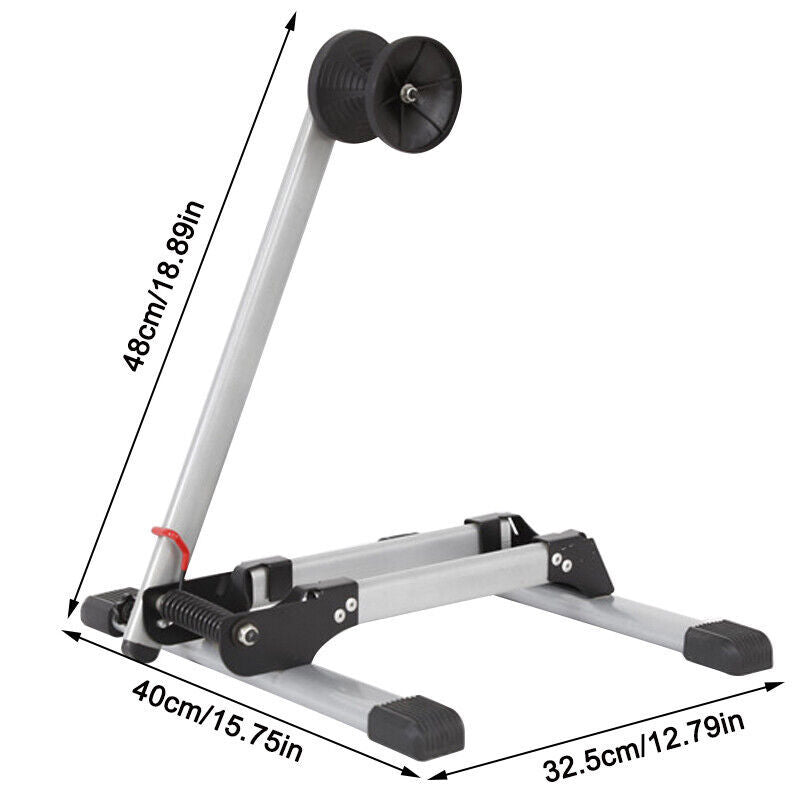 Folding BIKE STAND Portable Bicycle Floor Ground Parking Holder Storage Rack H