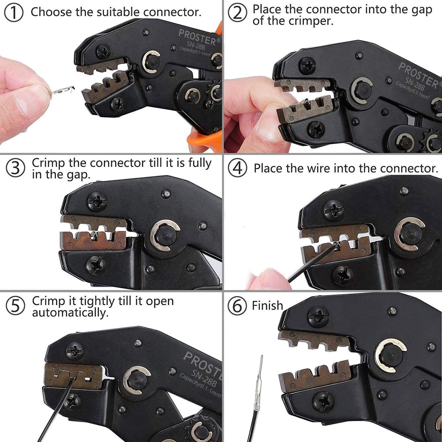 Ratchet crimping pliers