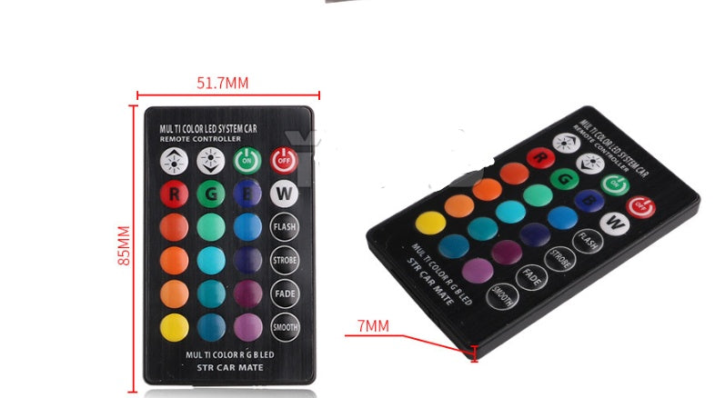 Excellent pies T10 width lamp silica gel 5050-6SMD car LED colorful RGB lights flashing license plate lamp