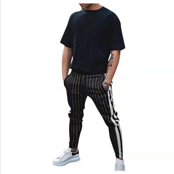 Men's Gym Slim Tapered Sweatpants Workout Jogging Pants Fitness Zipper Pockets