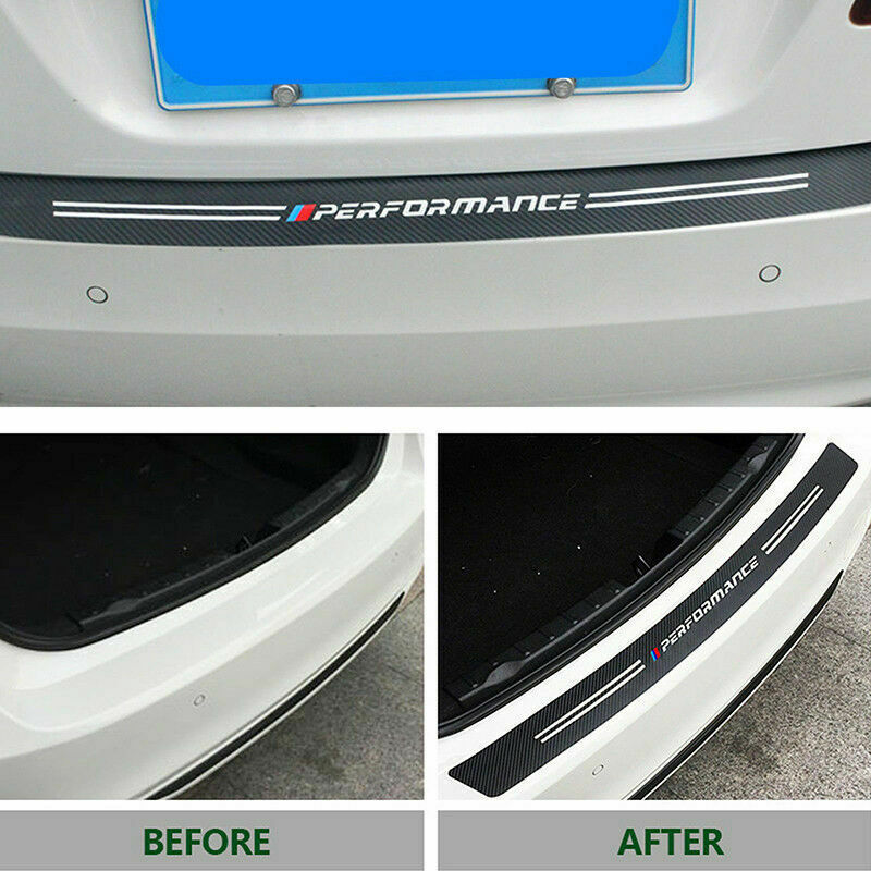 Carbon Fiber Car Rear Bumper Trunk Guard Protected Stickers