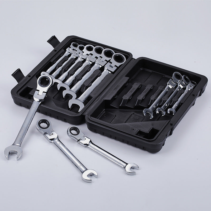 Factory Direct Metric Explosion-Proof 12PCS Blow Molding Box Live Ratchet Wrench Set Origin Source Wrench