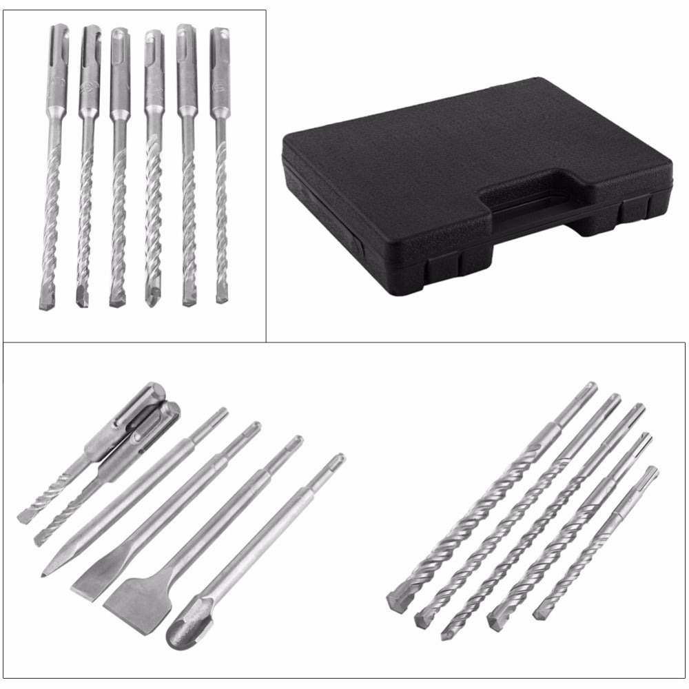 Electric Hammer Drill Bit 17Pc Set