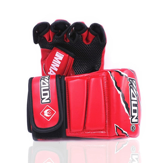 MMA Boxing Gloves Kick Boxing Mitts Breathable Sparring Gloves