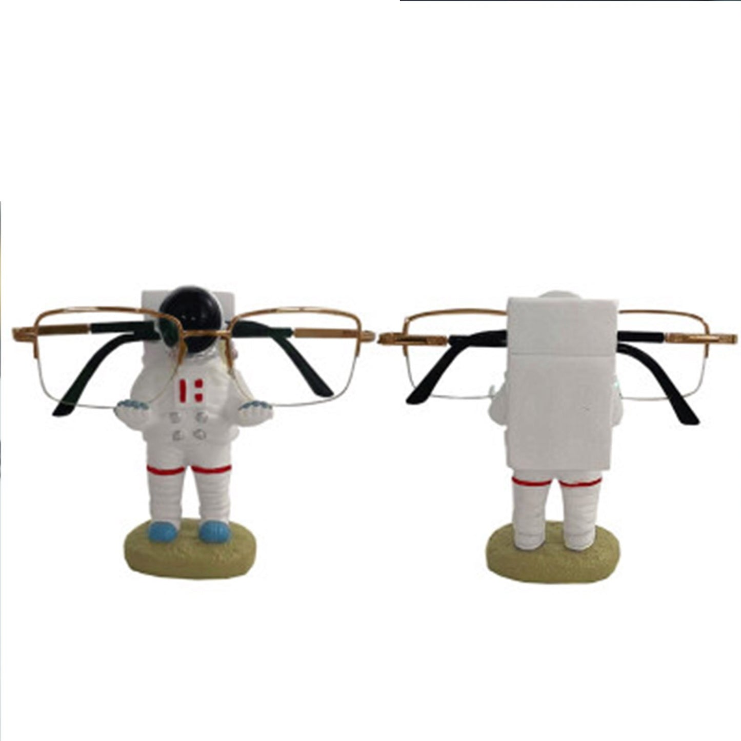 Glasses Frame Display Stand Flat Bottom Spaceman Bracket Holder Resin Crafts Decoration