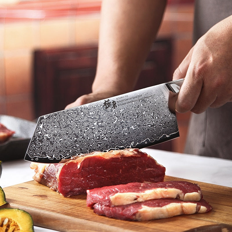 67-layer steel V gold 10 Damascus kitchen knife chef Knives Gyuto Santoku Cleaver Paring Steak Slicing Utility