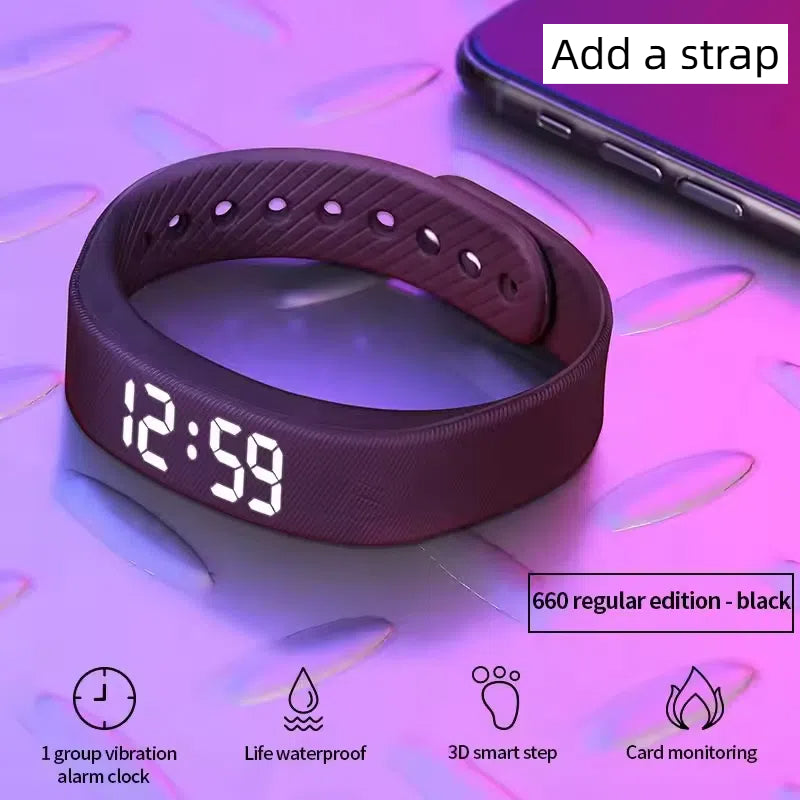 Smart Watch Electronic Vibration Waterproof Night Light