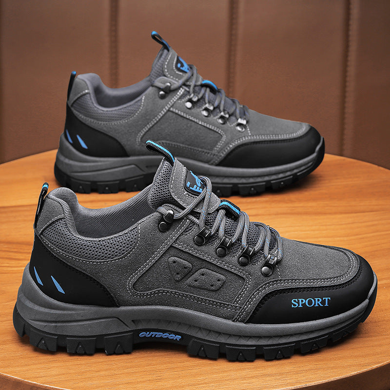Men's shoes anti slip and wear-resistant construction site work travel shoes outdoor hiking workwear labor protection trendy shoes