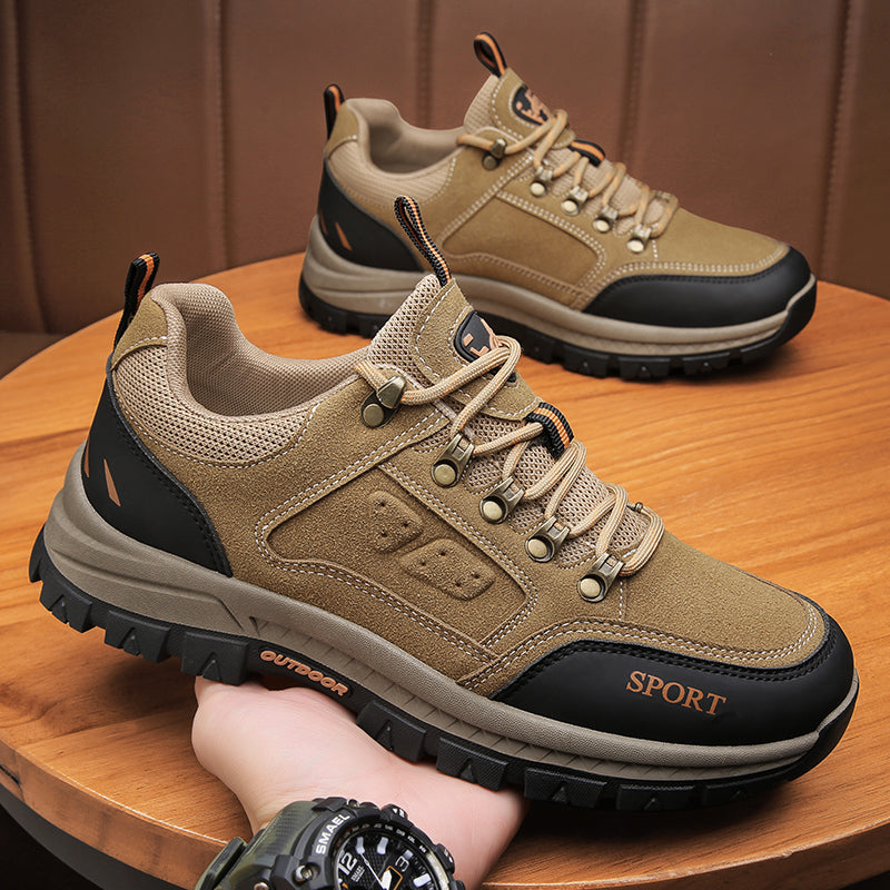 Men's shoes anti slip and wear-resistant construction site work travel shoes outdoor hiking workwear labor protection trendy shoes