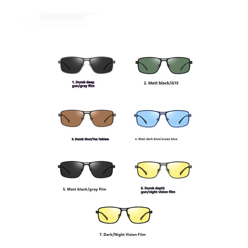 Retro Square Frame Men's Sunglasses