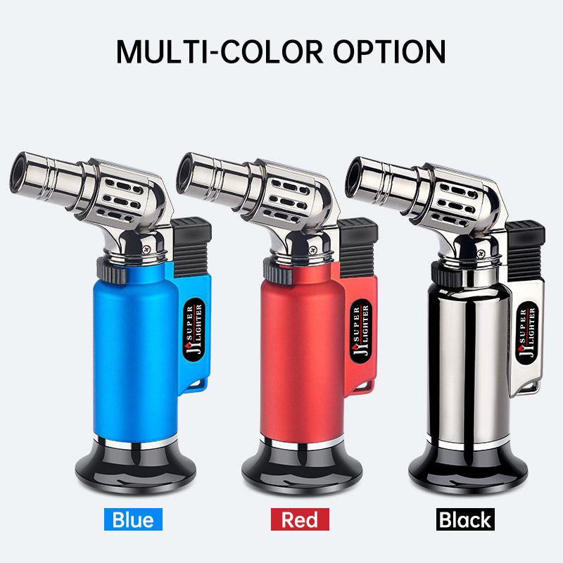 Windproof Turbo Gas Lighters Welding Torch Kitchen Cooking Adjustable Flame Powerful Cigar Lighter For Men Gifts