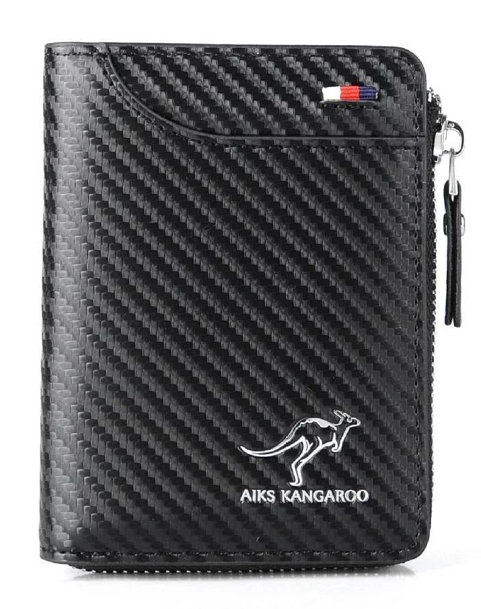 Men's Protected PU Leather Wallet Vintage Short Purse