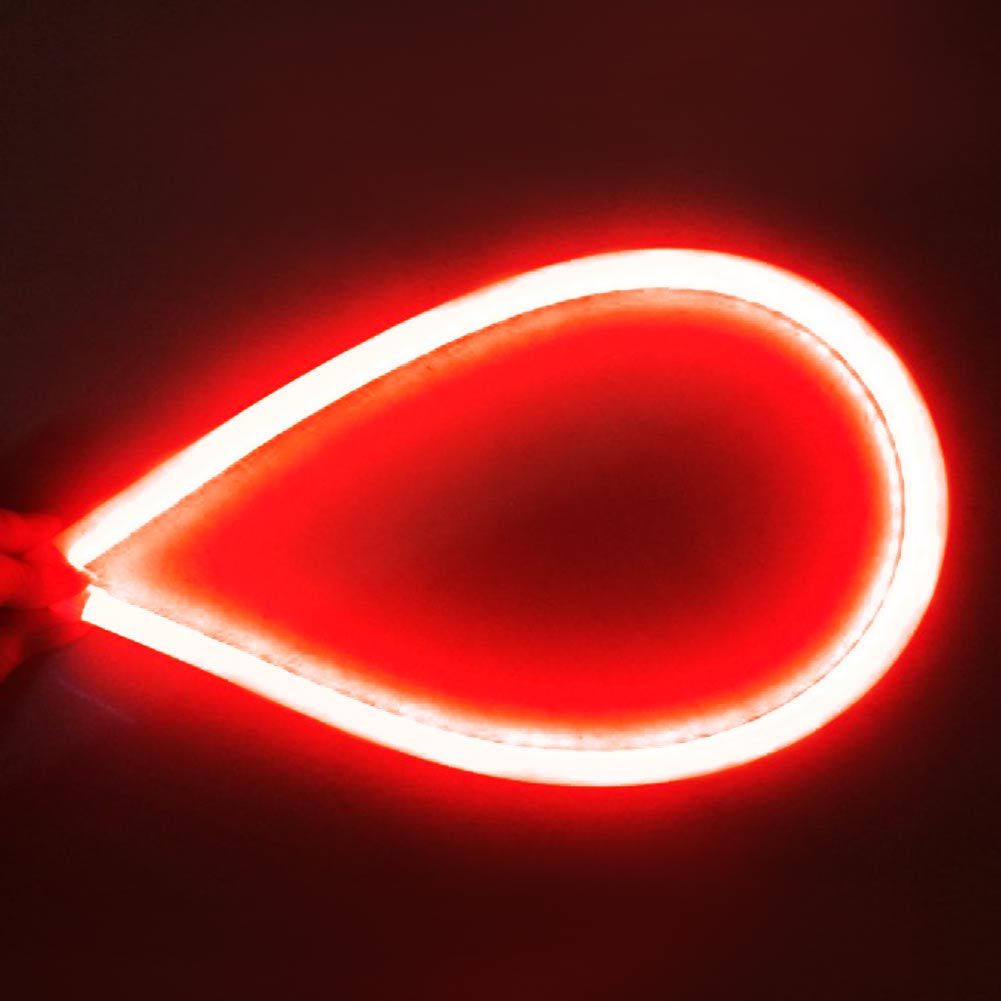2Pcs 45cm 60cm Flexible Car Soft Tube LED Strip Light Angel Eye DRL Daytime Running Headlight Lamp 5 Color