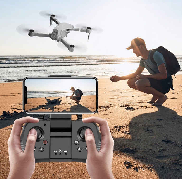 Folding drone GPS positioning high-definition aerial photography drone 4K Dual camera