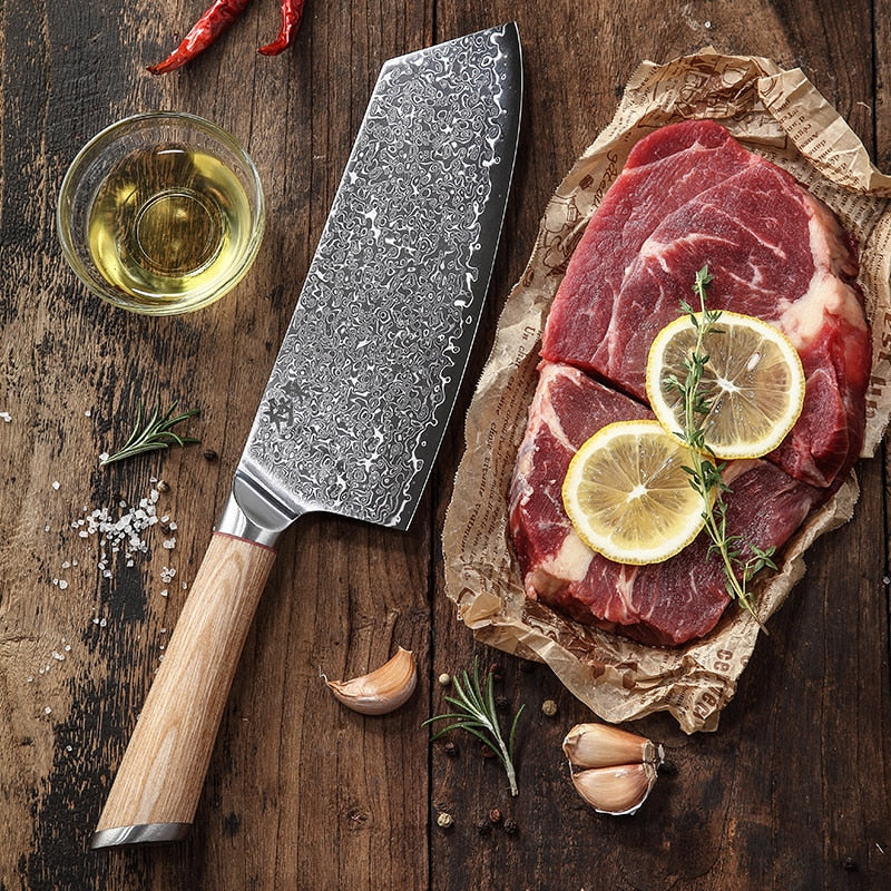 67-layer steel V gold 10 Damascus kitchen knife chef Knives Gyuto Santoku Cleaver Paring Steak Slicing Utility