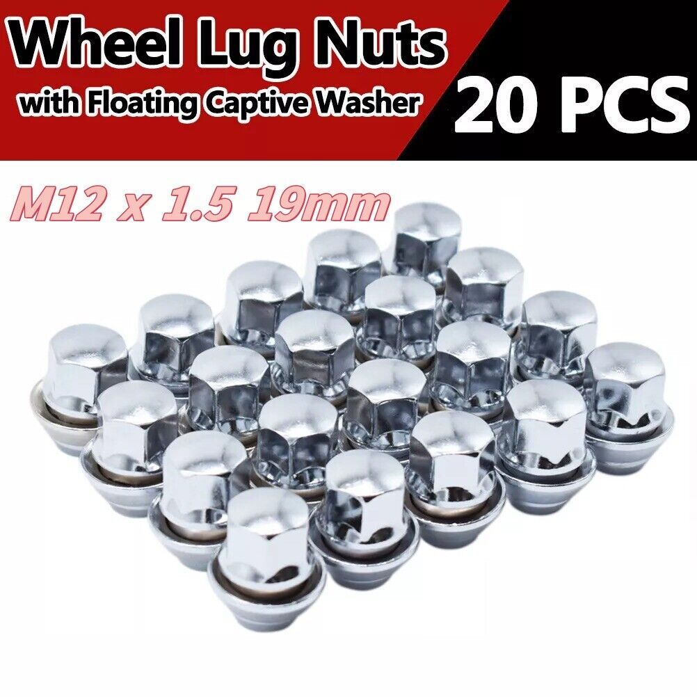 20X Ford Focus Alloy Wheel Nuts Bolt Lug Stud Tyre Whorl Nuts With Washe