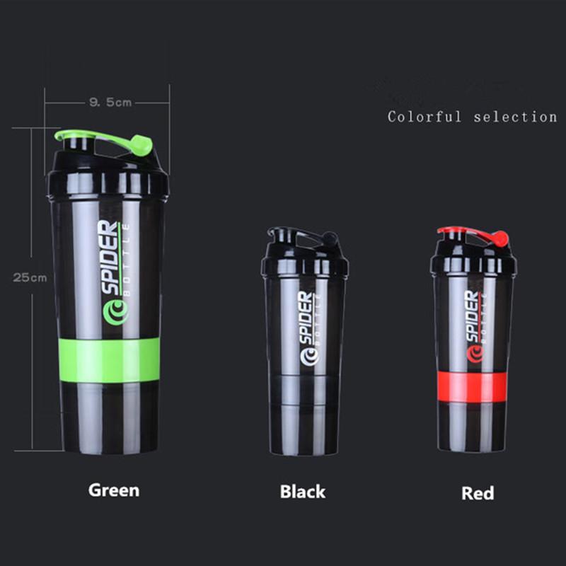 BAISPO Creative Protein Powder Shake Mixing Fitness Kettle Sports Water Bottle