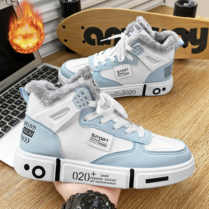 Winter Warm Men Shoes Waterproof Non-Slip Plush Sneakers Male shoes Boots Men Sneakers Winter