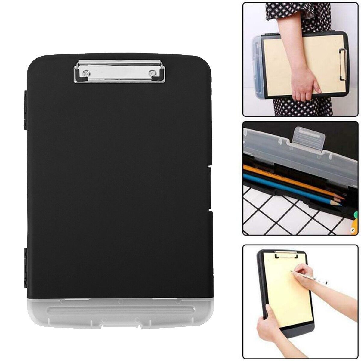 Clipboard With Storage Case Plastic A4 Clipboard Storage Box For School&office