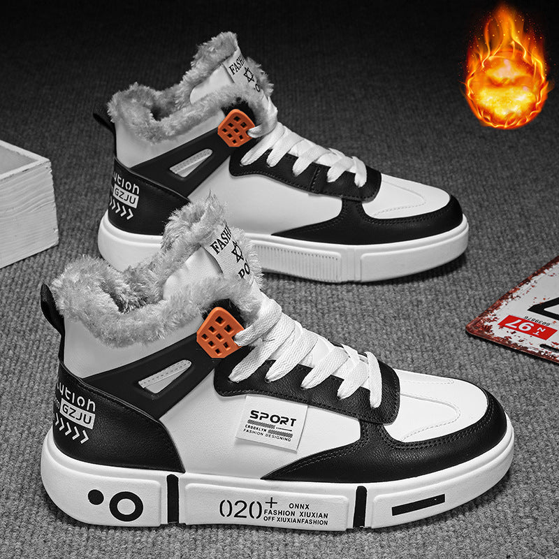 Winter Warm Men Shoes Waterproof Non-Slip Plush Sneakers Male shoes Boots Men Sneakers Winter