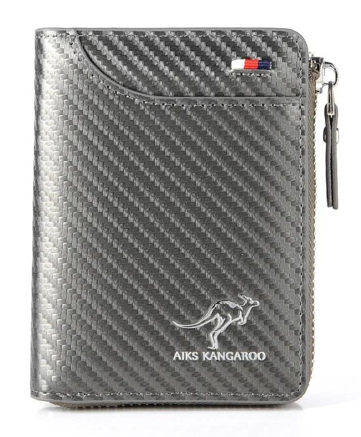 Men's Protected PU Leather Wallet Vintage Short Purse
