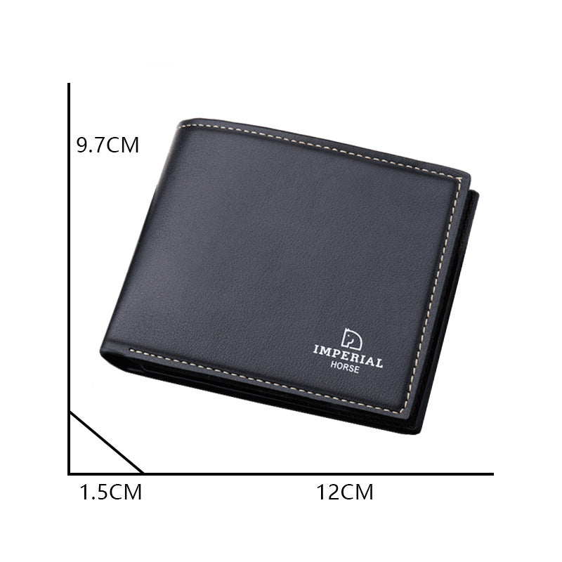 Men's Wallet Short Wallet With Zipper Wallet Simple Niche Soft Leather Wallet
