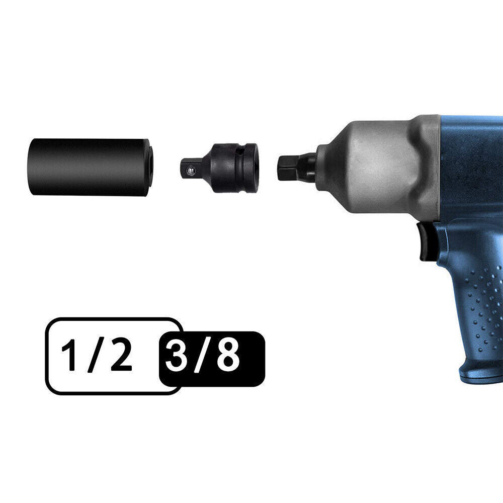 6 X Impact Socket Adapter And Reducer Set Female To Male 1-4 3-8 1-2 3-4