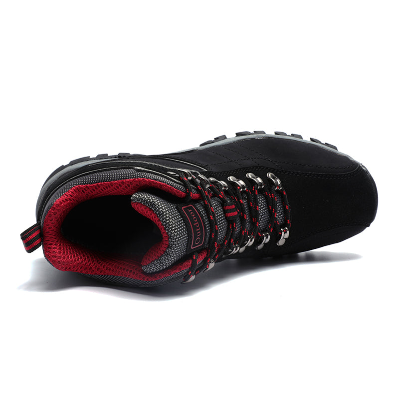 Autumn and Winter Men Outdoor Shoes High Top Large Sized Hiking Shoes One Piece Tongue Casual Mountaineer