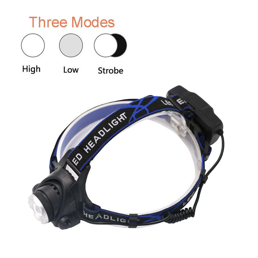 3800LM XM-L T6 LED Headlamp Zoomable Headlight Waterproof Torch Flashlight