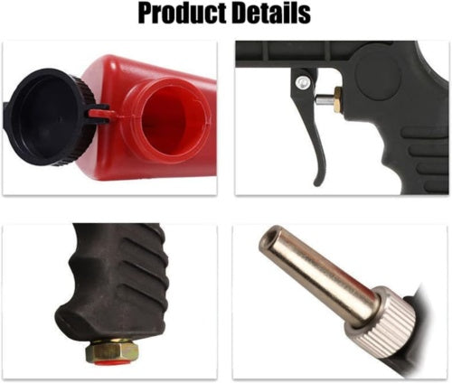 14 Air Portable Sandblasting Gun Hand Held Sand Blaster Shot Media Blasting UK