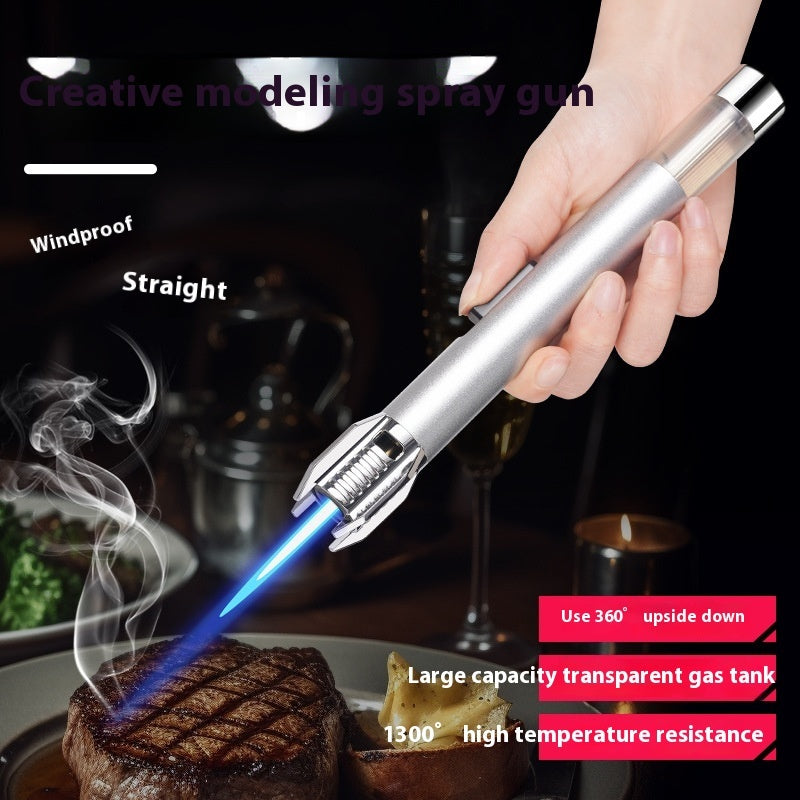 Light Sword High Temperature Straight Blue Flame Gun Gas Lighters