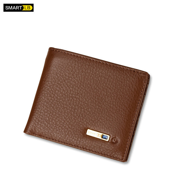 Genuine Leather Wallet High Quantity New Fashion Bifold Card Holders Slim GPS Charging Anti-theft