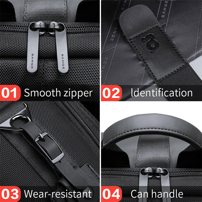 New BANGE Backpack Men's Casual Business Backpack Travel Large Capacity Backpack