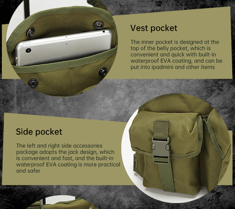 Tactical Bellyband Vest Multifunctional CS Load Vest Quick Release And Light Weight Outreach Training Camouflage Equipment
