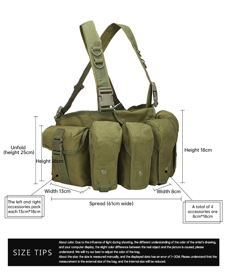Tactical Bellyband Vest Multifunctional CS Load Vest Quick Release And Light Weight Outreach Training Camouflage Equipment