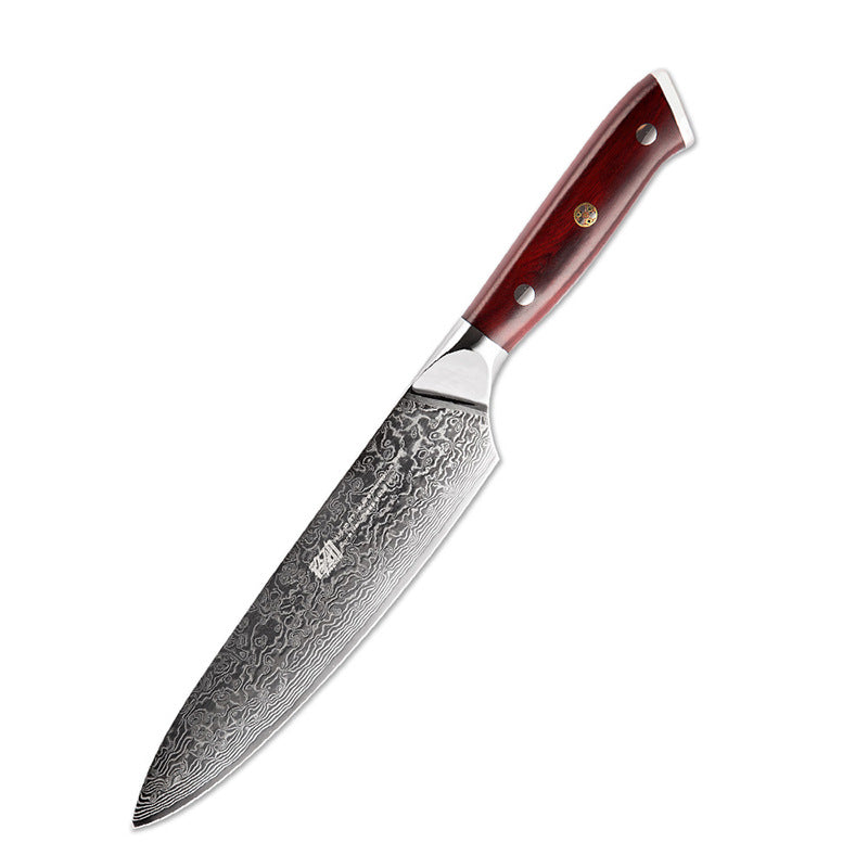 AUS10 Damascus 8-Inch Slicing Knife Western Chef Knife Exquisite Chef Knife Practical Kitchen Knife