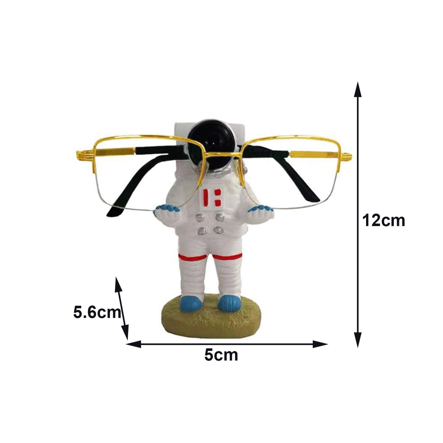 Glasses Frame Display Stand Flat Bottom Spaceman Bracket Holder Resin Crafts Decoration