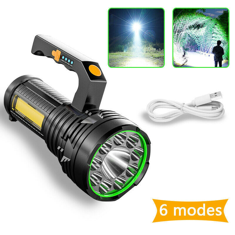 Strong Light Portable Flashlight Multi-Function Rechargeable Waterproof Searchlight Outdoor Emergency USB Outdoor Light