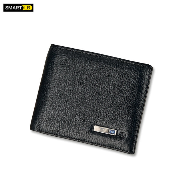 Genuine Leather Wallet High Quantity New Fashion Bifold Card Holders Slim GPS Charging Anti-theft