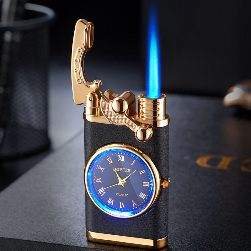 Multi functional electronic watch cigarette lighter , versatile men's gift lighter