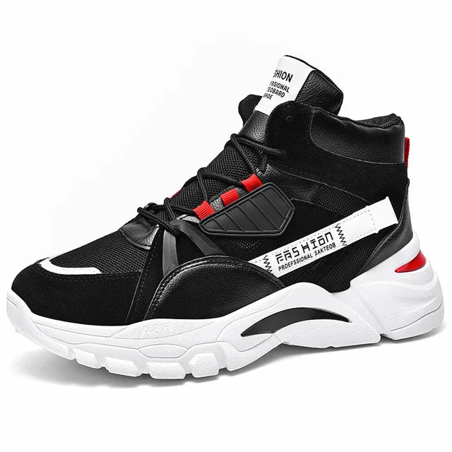 Winter Boots Men Warm Trend Casual Men High Top Shoes Comfortable Sneakers Warm Fur