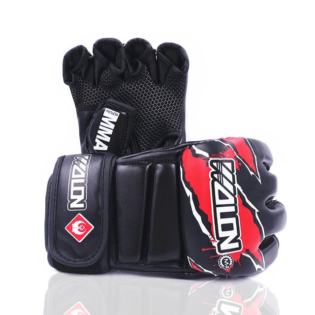 MMA Boxing Gloves Kick Boxing Mitts Breathable Sparring Gloves
