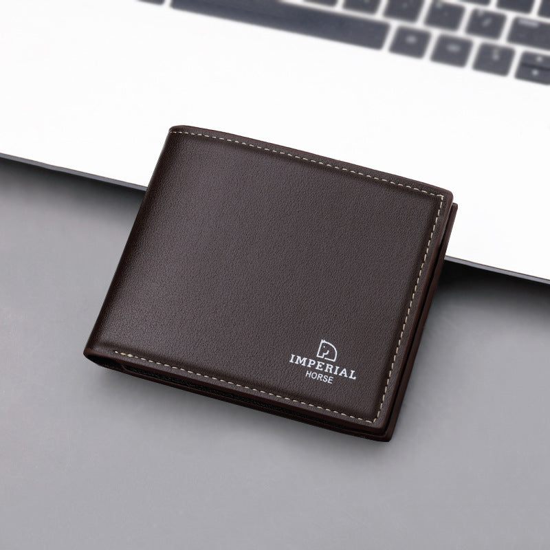 Men's Wallet Short Wallet With Zipper Wallet Simple Niche Soft Leather Wallet