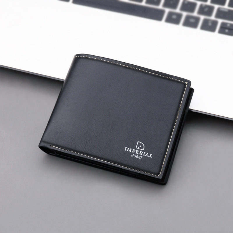 Men's Wallet Short Wallet With Zipper Wallet Simple Niche Soft Leather Wallet