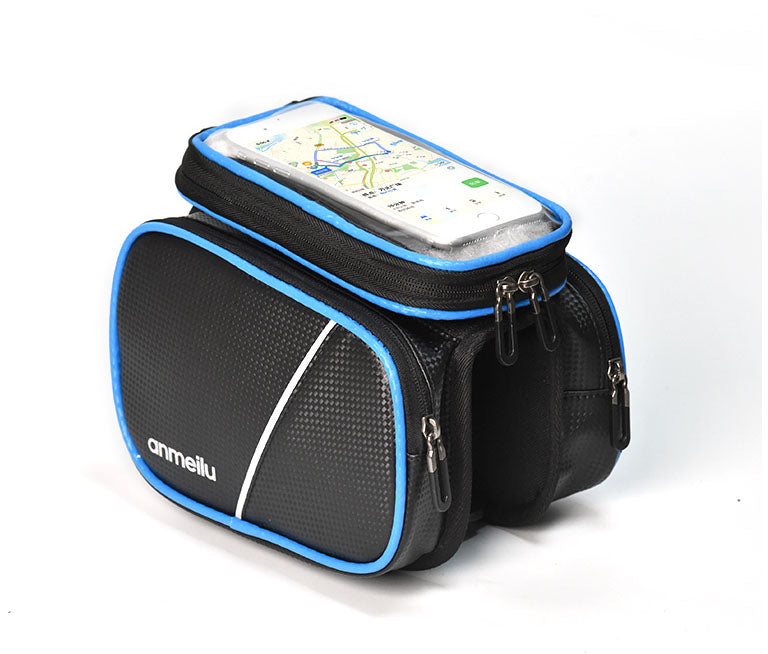 Bicycle Saddle Bag Bike Front Beam Bag Mobile Phone Touch Screen Bag Riding Equipment
