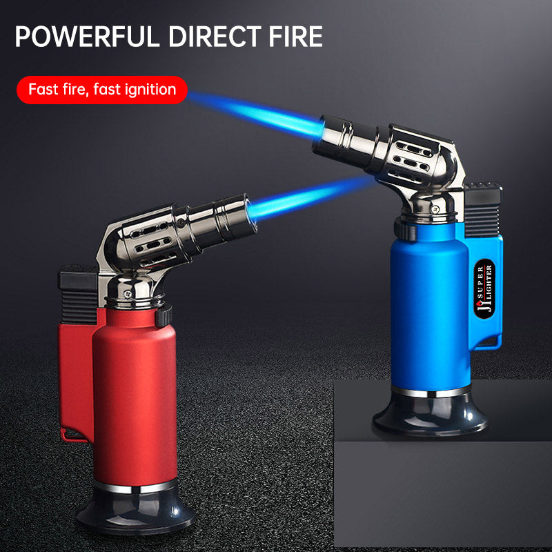 Windproof Turbo Gas Lighters Welding Torch Kitchen Cooking Adjustable Flame Powerful Cigar Lighter For Men Gifts